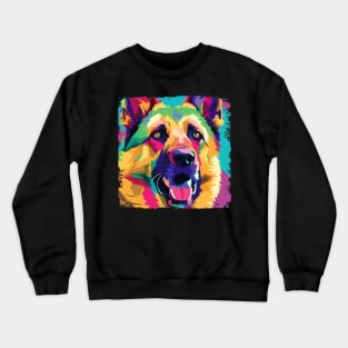 German Shepherd Dog Pop Art - Dog Lover Gifts Crewneck Sweatshirt